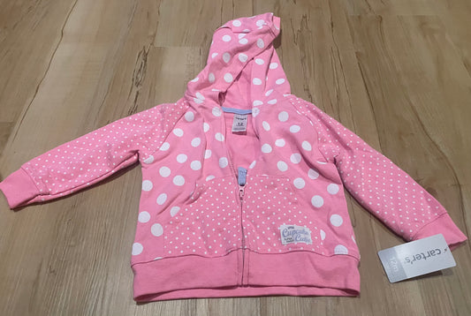 Seller 202 - NEW - Carters - pink sweatshirt - size 12 mo