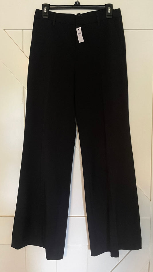 Seller #73 NWT Banana Republic Sculpted Stretch Wide Leg Trouser Pants Black Women’s Size 4L