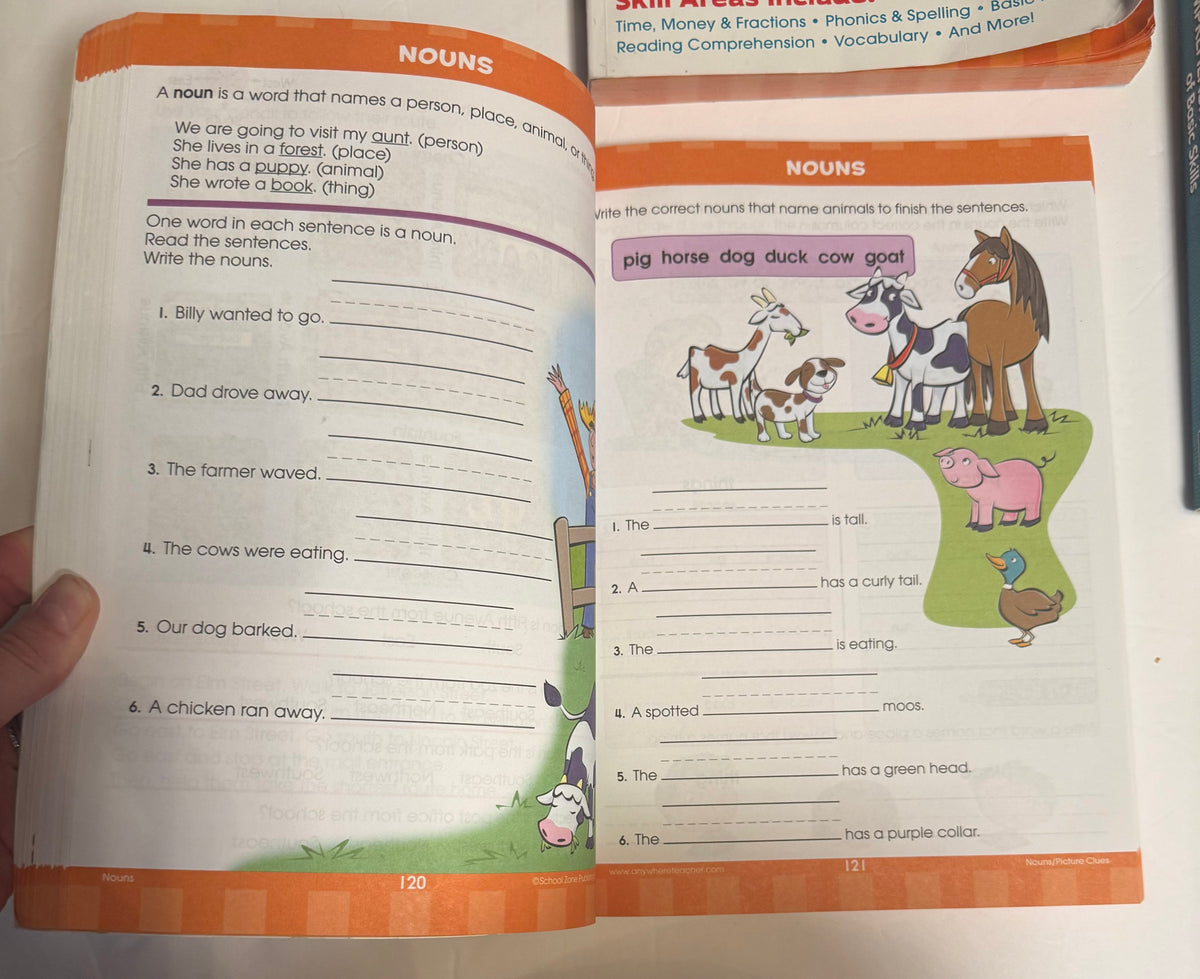 #141 First Grade Workbook Bundle - Less than 10 pages used in each BiG First Grade and First Grade Comprehensive Curriculum - Less than 30 pages used of 544