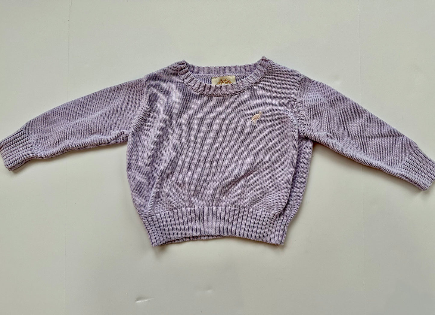 TBBC girls 18/24 month violet sweater