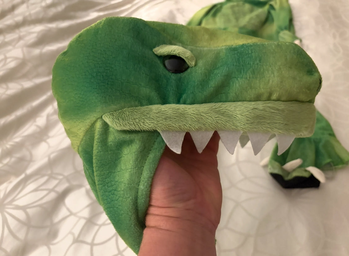 #30 Boys Green Dinosaur costume, size 3-4T