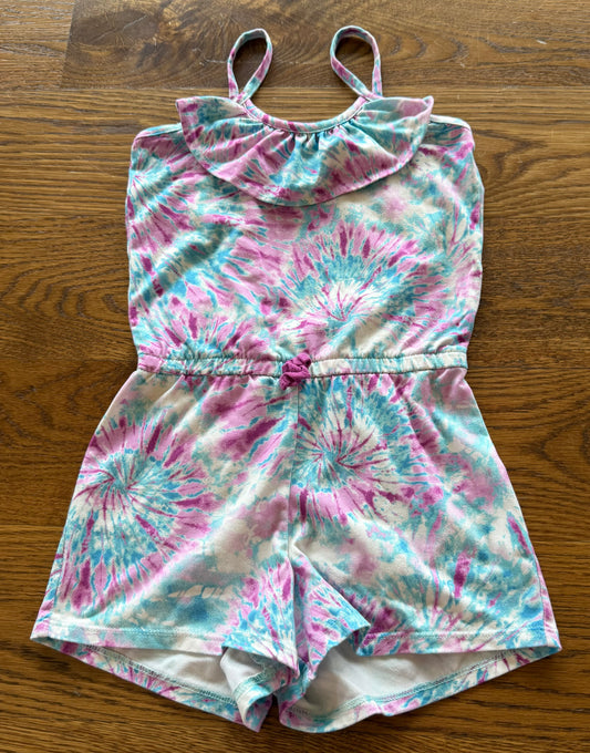 52 - Girls 4-5 Purple and Blue Romper
