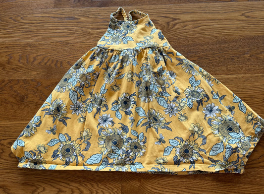 52 - Girls 3T Yellow Floral Dress