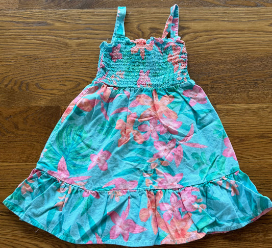 52 -  Girls 4T Gymboree Flower and Blue Dress