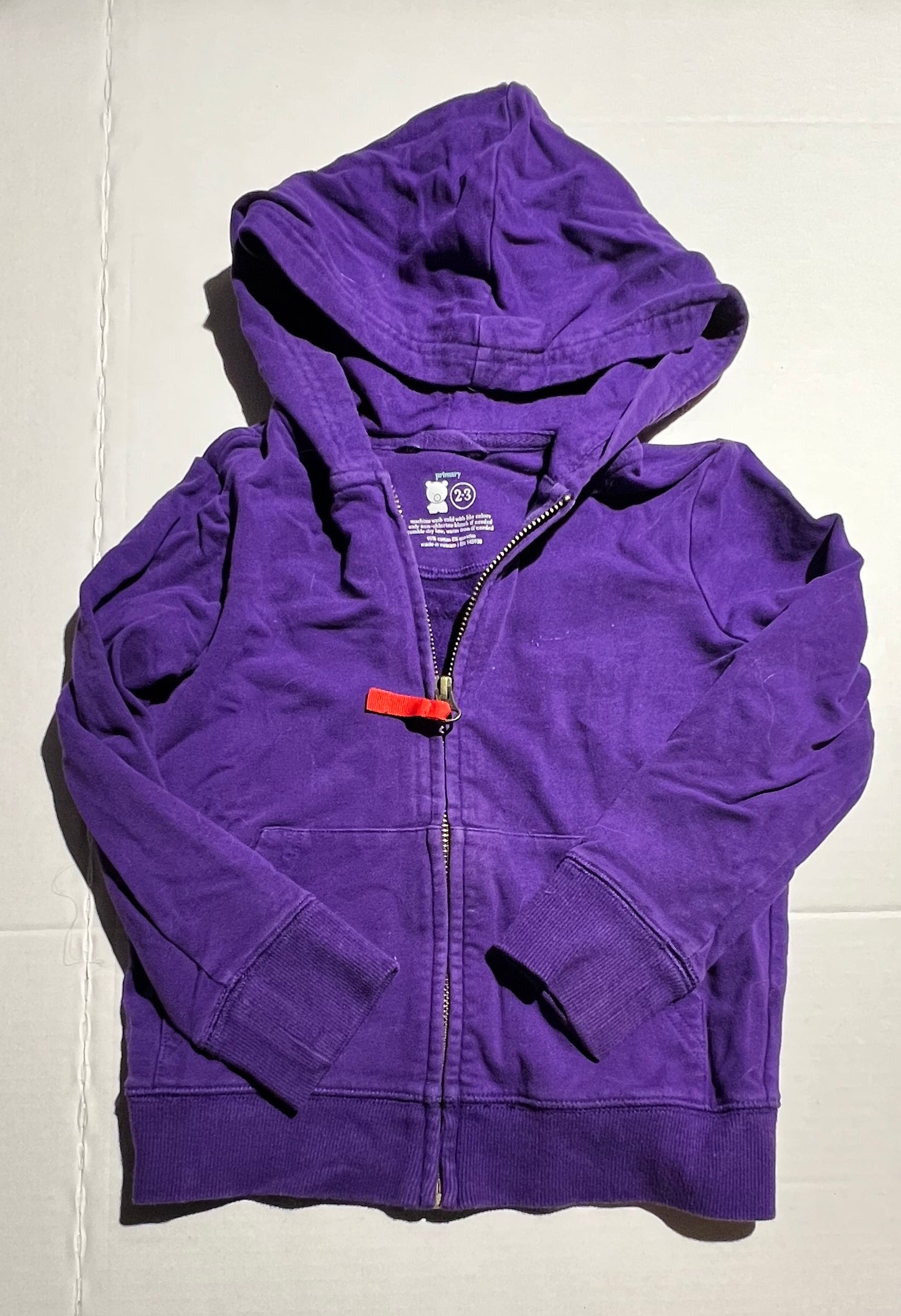 #98 Girls Primary 2-3T Zip Hoodie