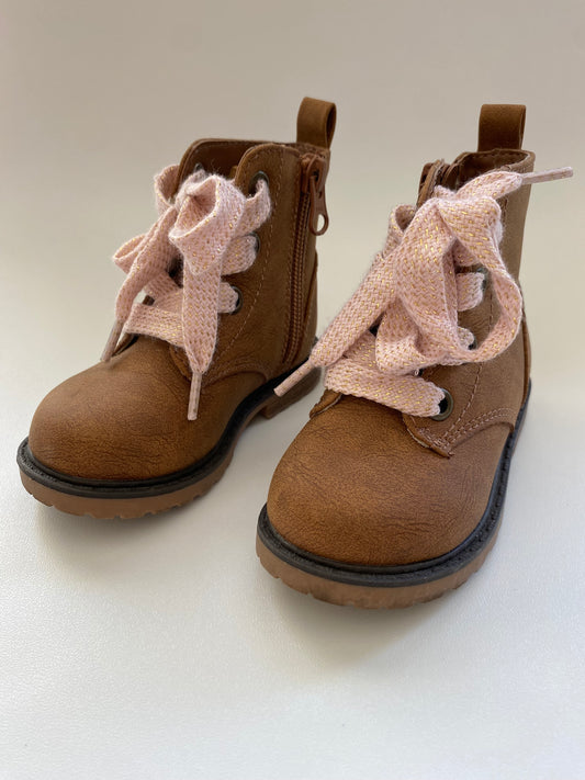 #117, Girls shoes 5c, Cat & Jack brown boots, VGUC
