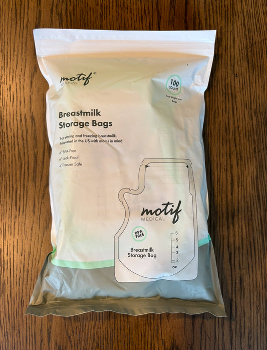 Seller #195 - Motif Breastmilk Storage Bags 100 Count - Unopened
