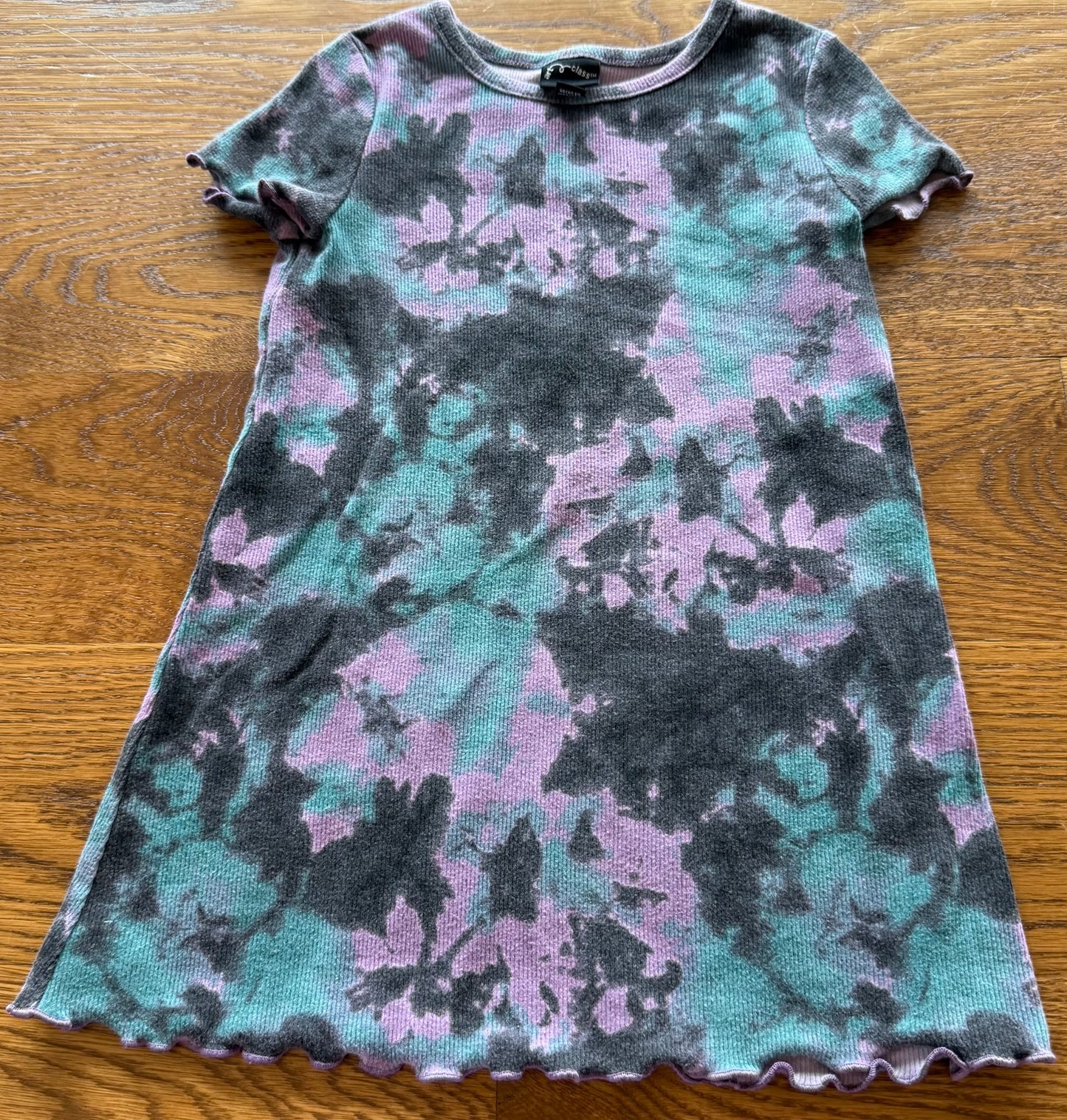 52 - Girls 3T Purple/Black/Teal Dress