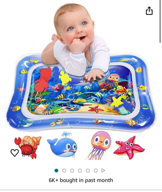New Baby Tummy time water mat.