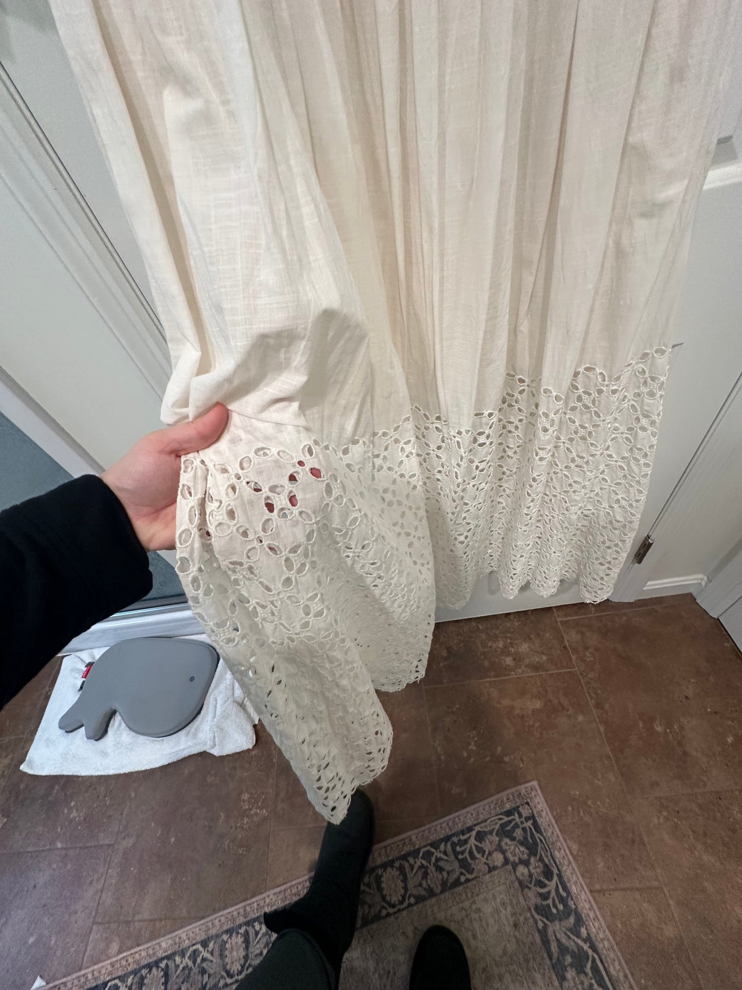 #85 Free People White Perfect Storm Midi Dress, Women’s XL