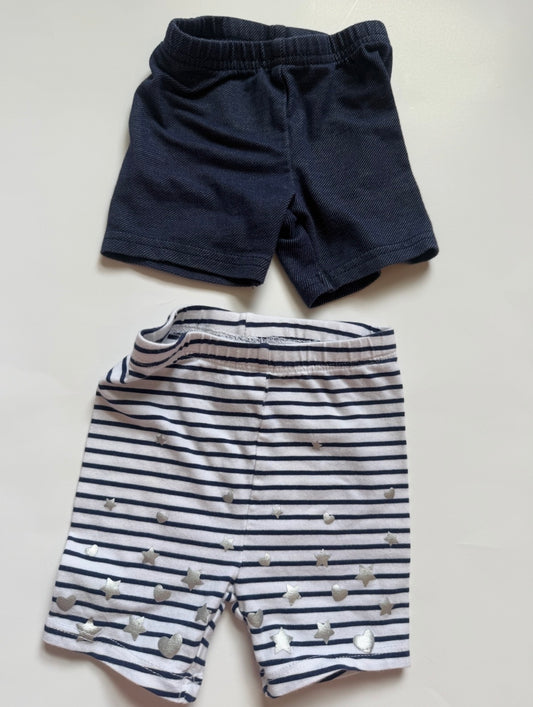 #116 shorts bundle 2 pairs girls 9 months