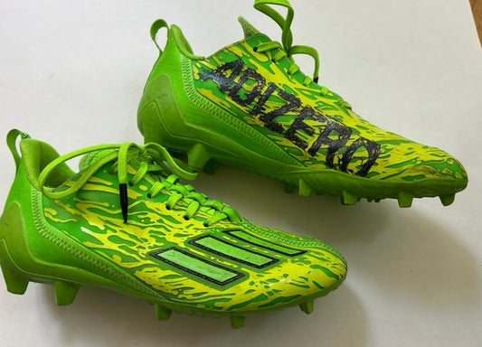 #200 Boys size 8 Adidas Green Football cleats