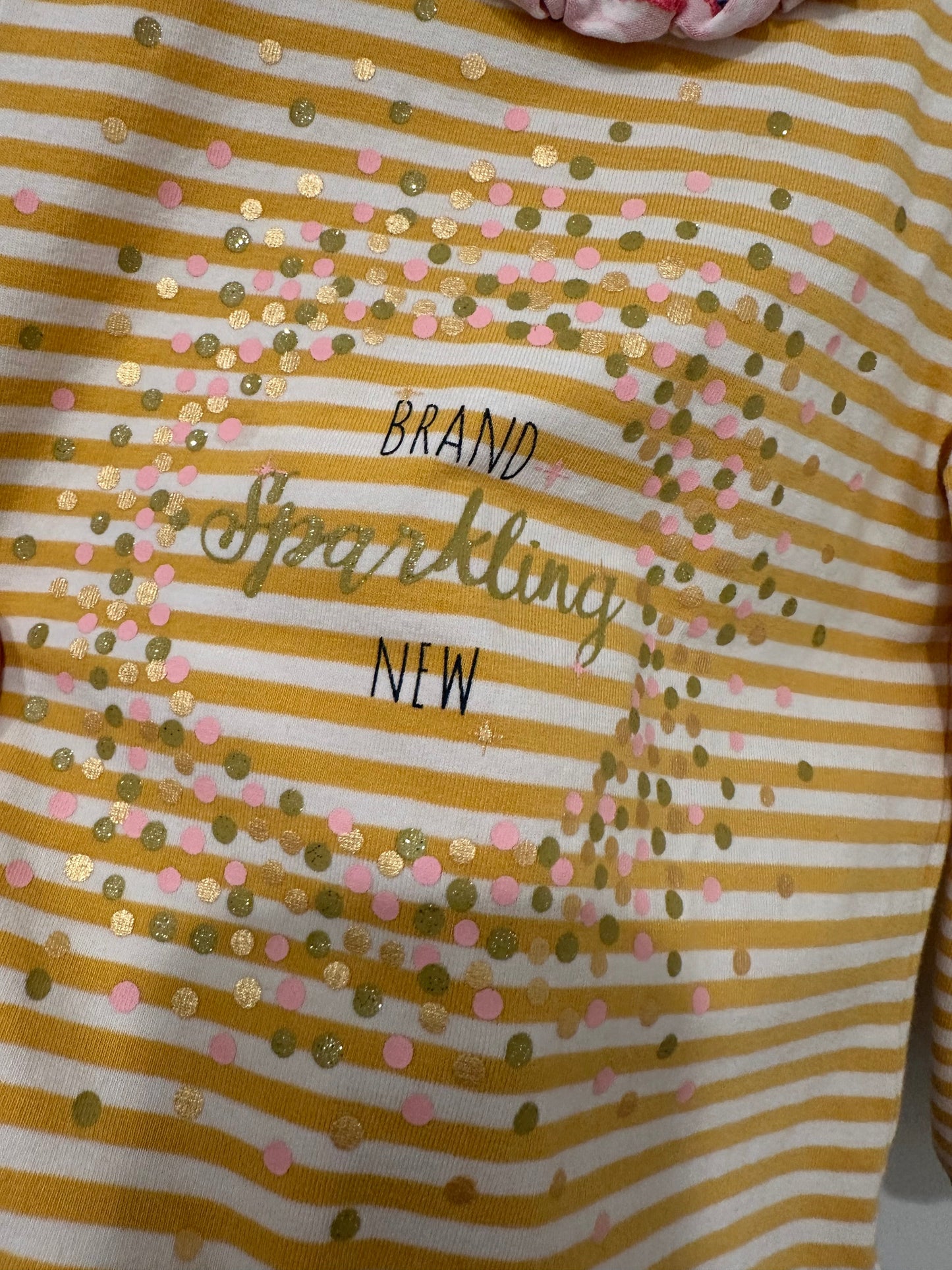 #85 REDUCED Matilda Jane Brand Sparkling New Onesie, Infant girls 12-18m