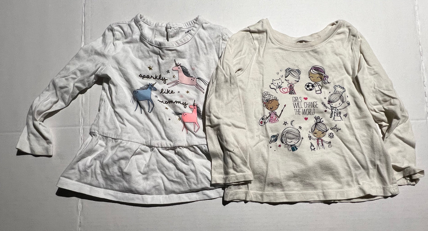 #98 Girls 2T Shirt bundle