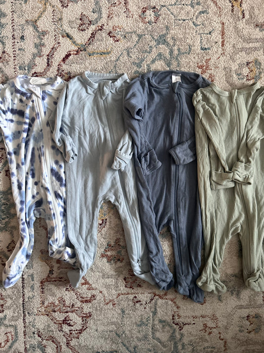#29 Mixed Bamboo/Viscose Sleeper Bundler Boys 0-3 Months