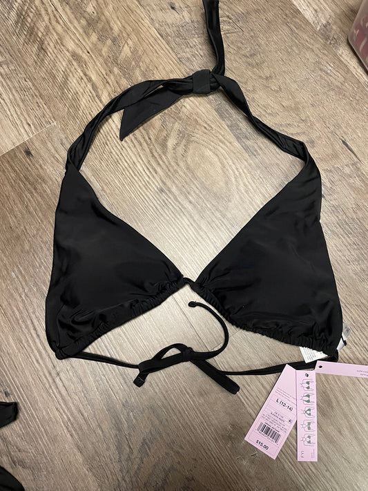 New Women XXS (0) bikini top. Wild fable. Black