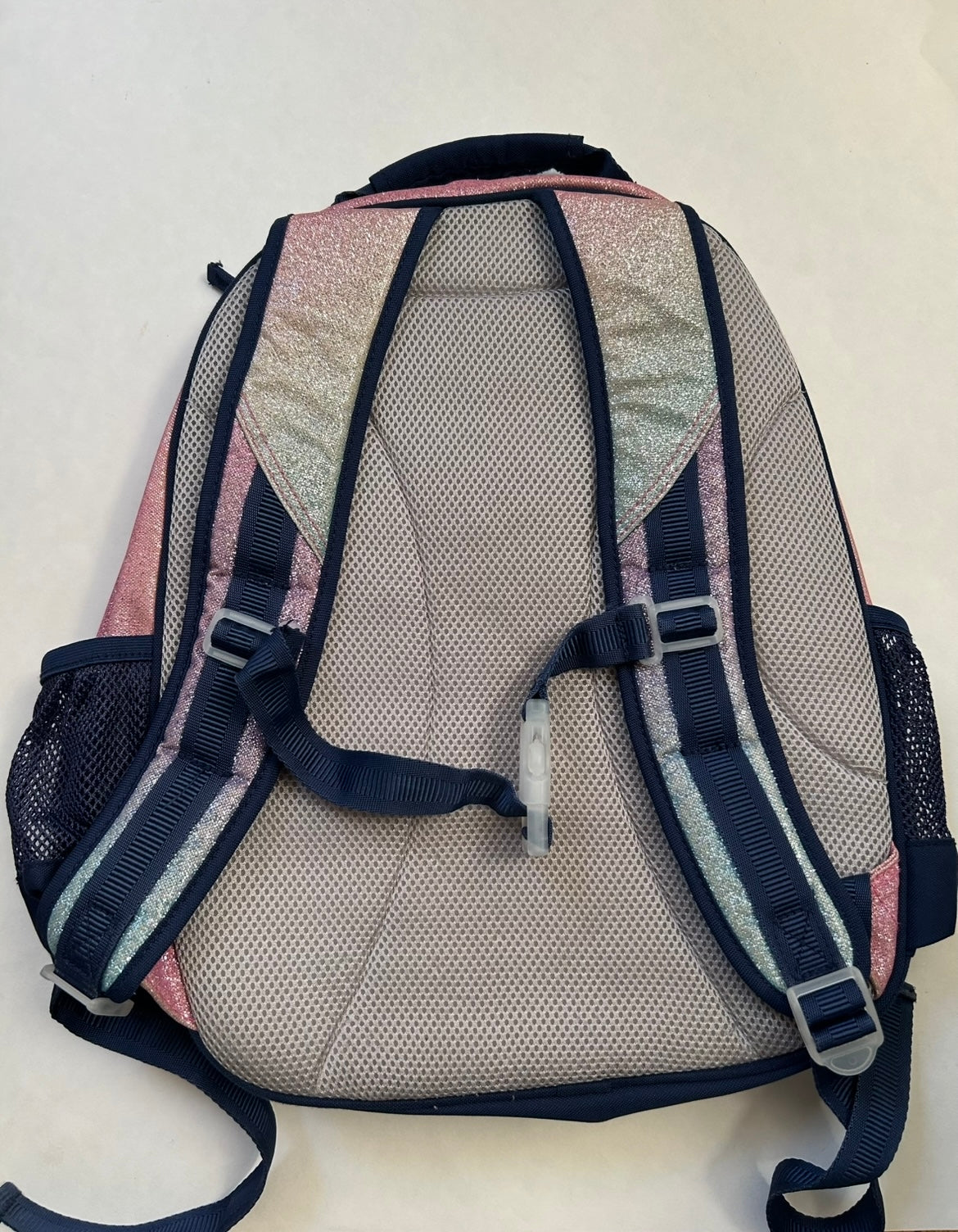 #200 Potterybarn Rainbow sparkle preschool/kindergarten bookbag
