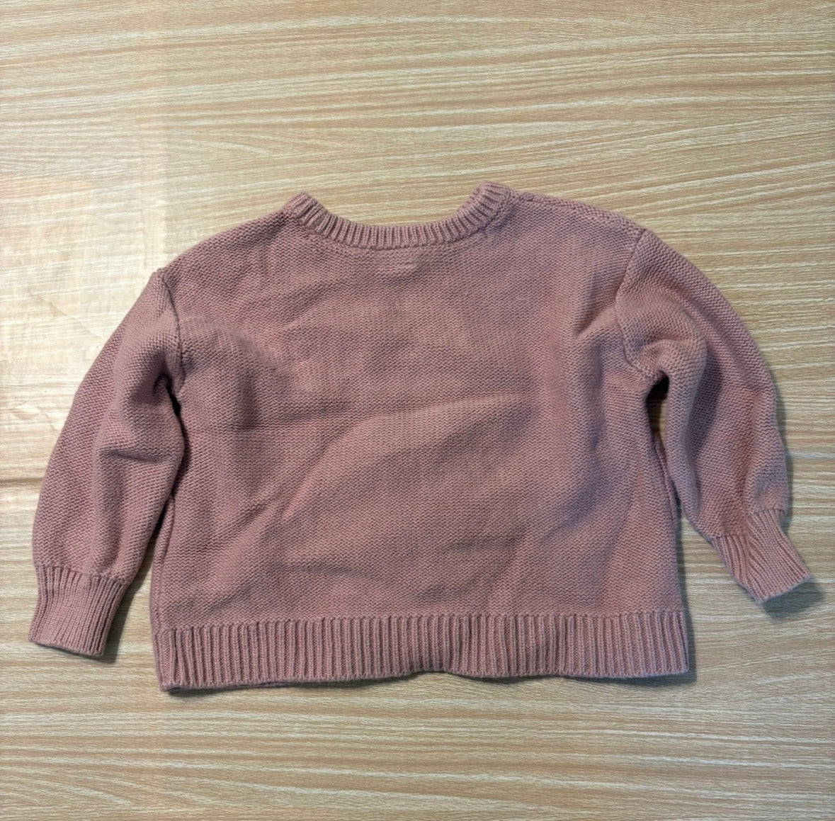 Seller #196 Baby Girl GAP 2T Light Pink Cable Knit Sweater