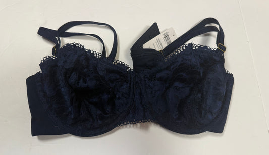 #141 34C Soma NWT Navy Underwire Lace Bra