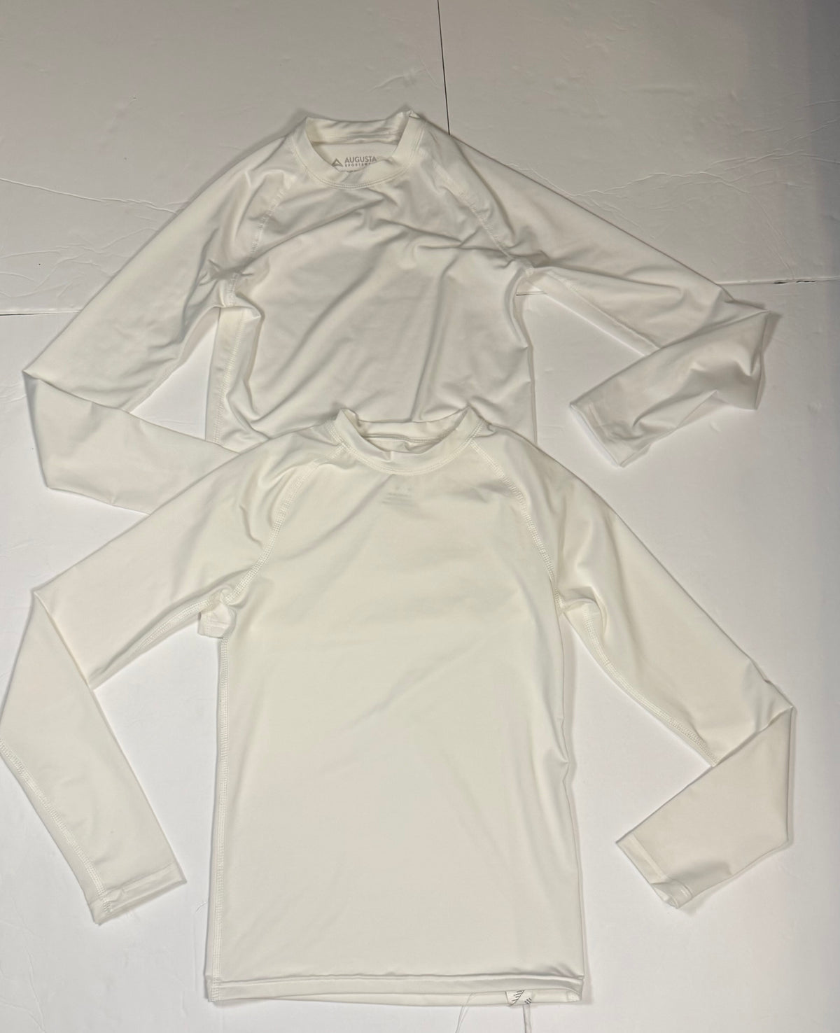 #141 Boys Medium NWOT Set of 2 Long Sleeve Moisture management Shirts - Football