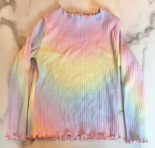 Seller #65 Girls H&M 3/4 rainbow ribbed shirt