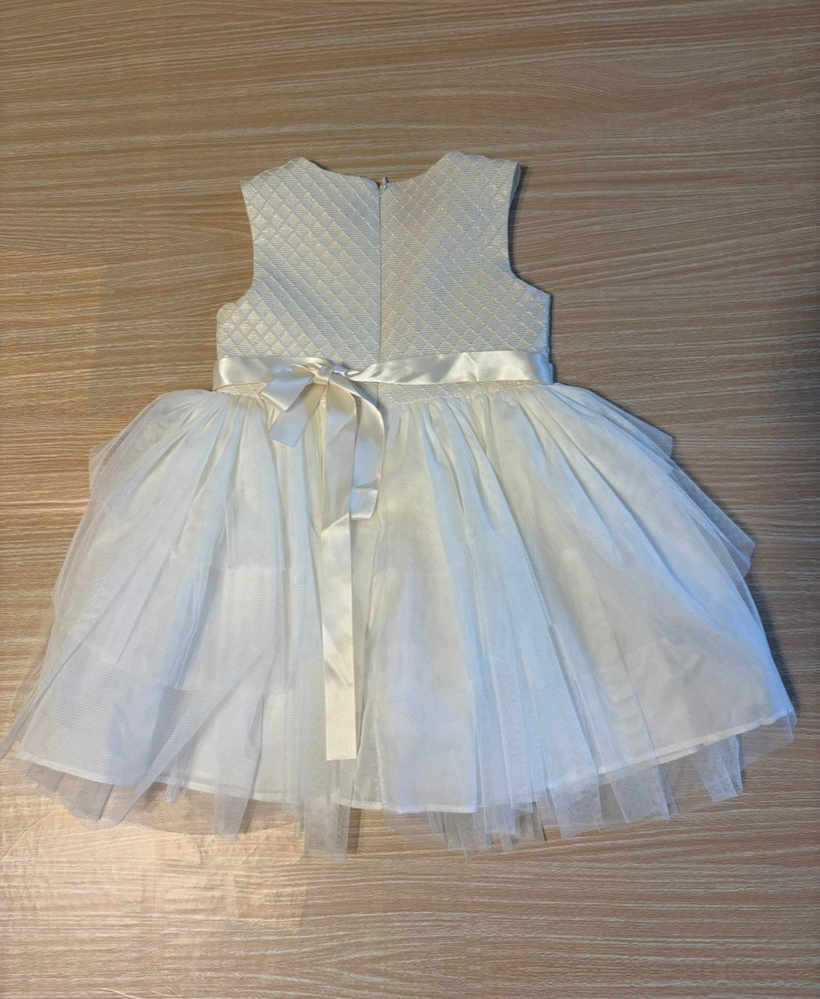 Seller #196 Toddler Girl Purple Rose Cream Holiday Dress Size 4