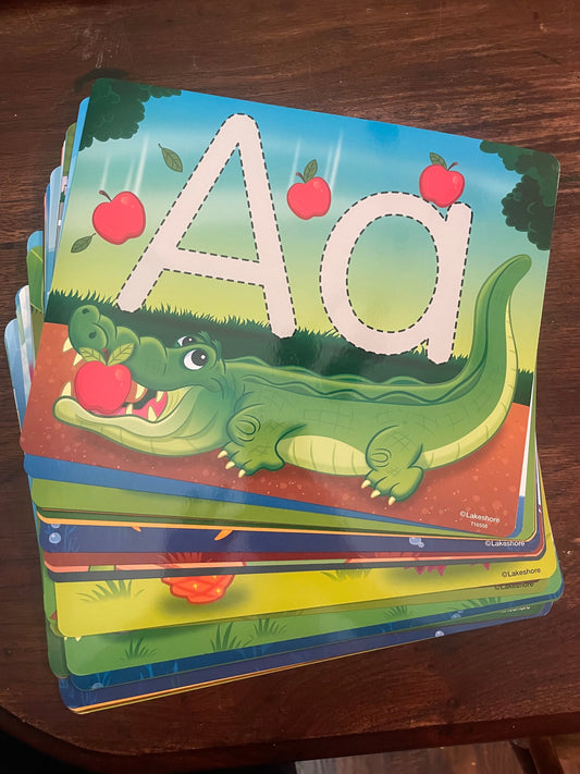 #177 New Lakeshore Play dough Alphabet Mats