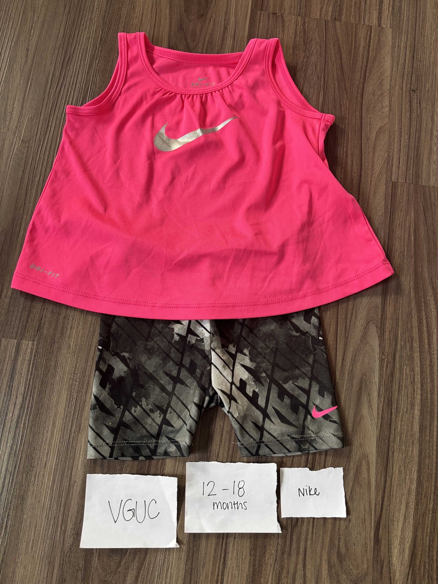 #77 - 12-18 Mo - VGUC Nike - Nike Tank + Shorts