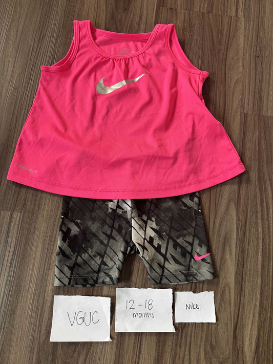 #77 - 12-18 Mo - VGUC Nike - Nike Tank + Shorts