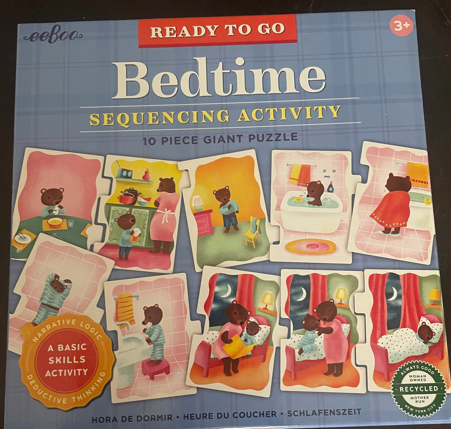 #177 Bedtime 10 Piece Sequencing Puzzle