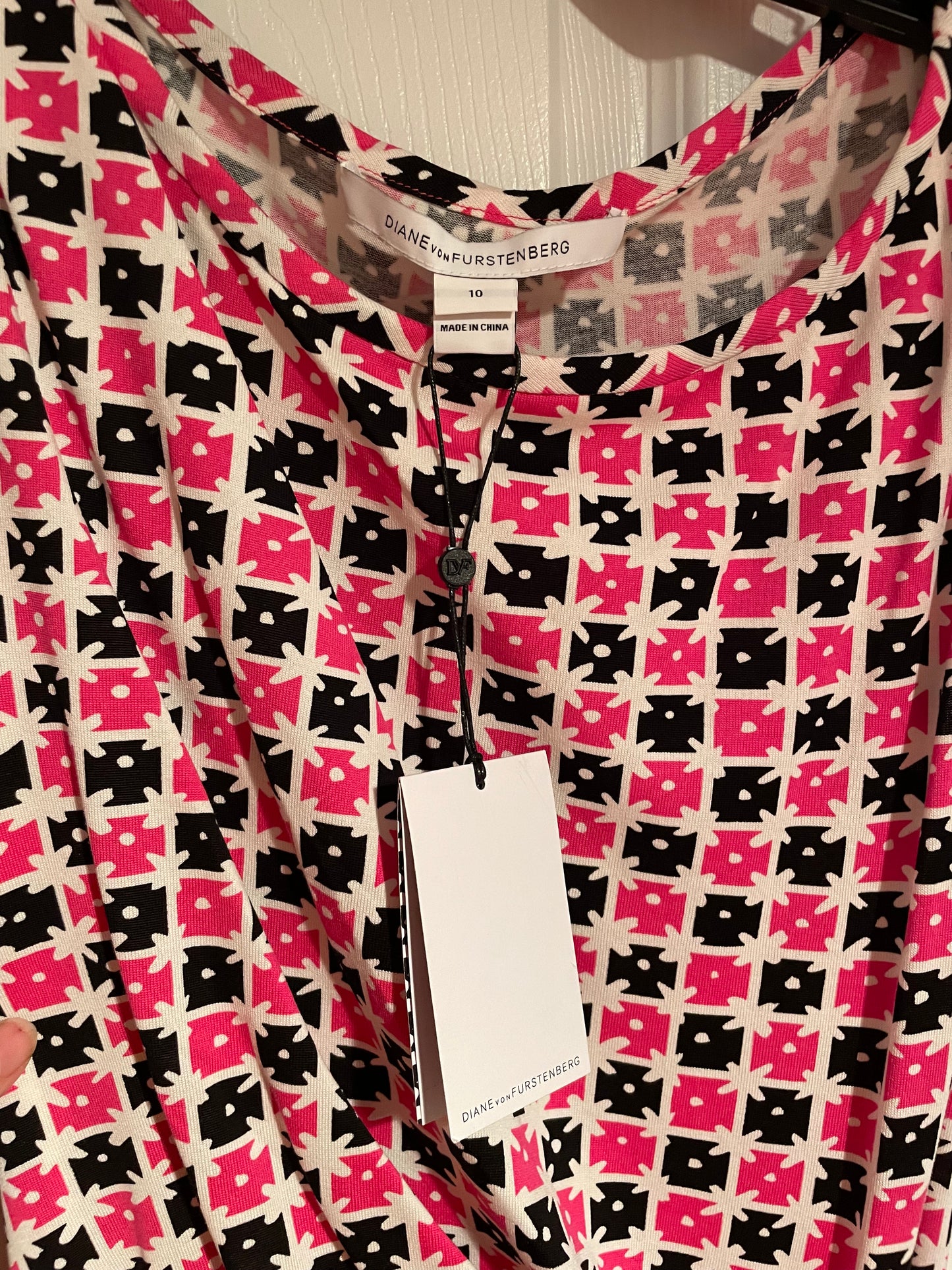 Diane Von Furstenberg Size 10 Daisy Wrap Dress NEW with Tags