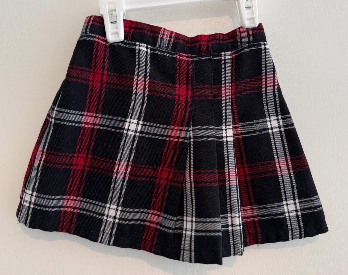 #146 -  REDUCED Girls 3T Outfit Bundle: deliciously VELVETY Top + Plaid Skirt