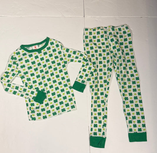 #141 Unisex (Girls/Boys) Size 6 St. Patrick's Day Pajamas Parent match available in adult medium