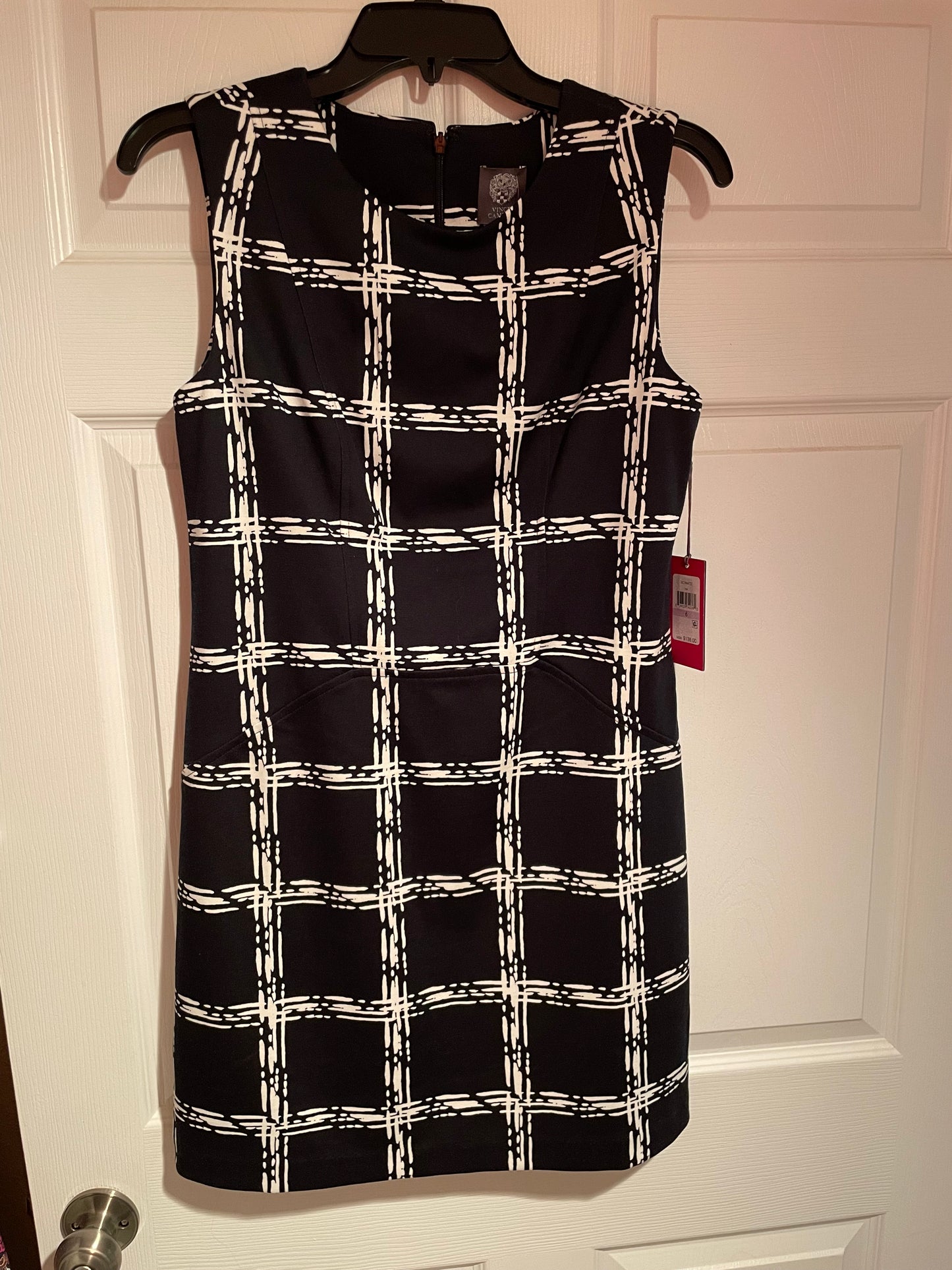 Vince Camuto Size 6 Black & White Dress NEW with Tags
