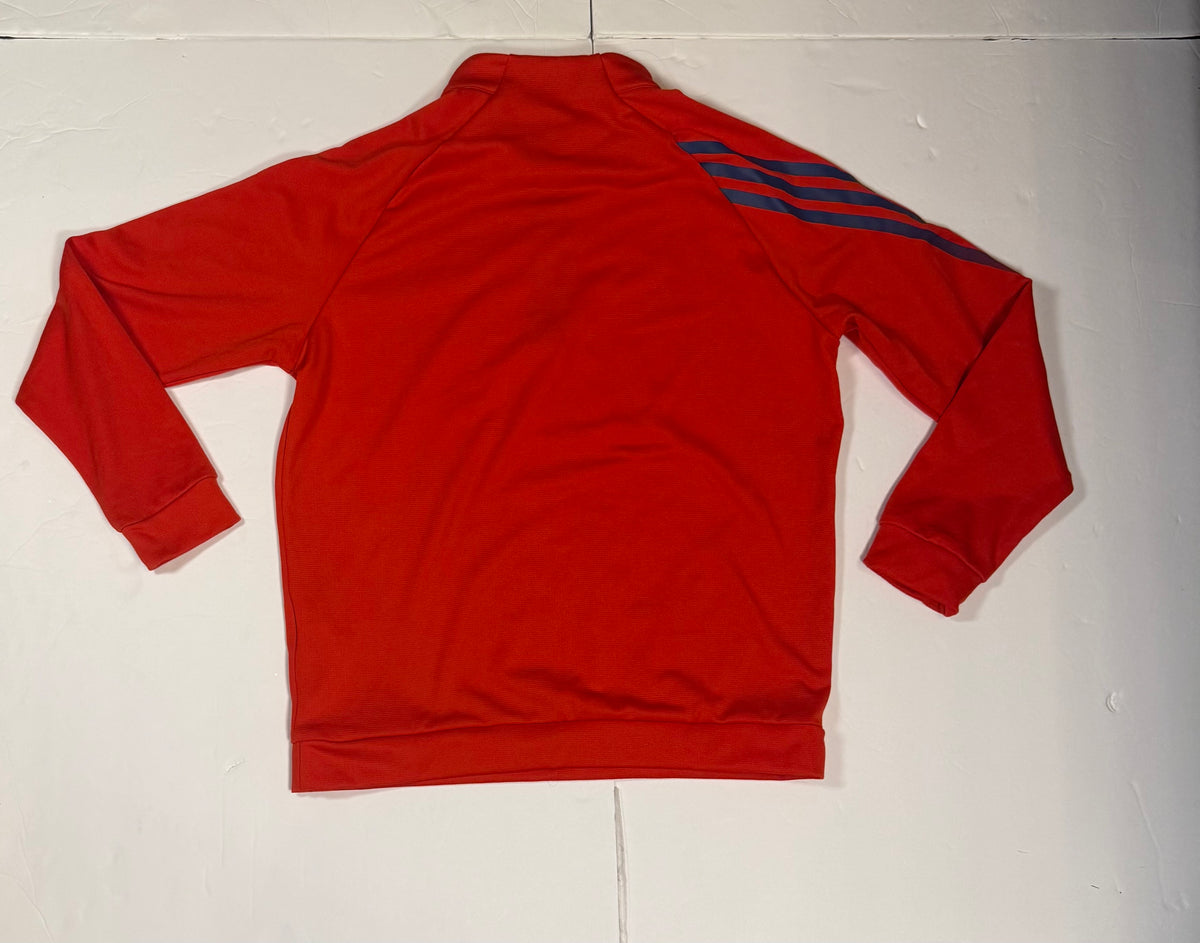 #141 Boys Adidas Medium Red Quarter Zip
