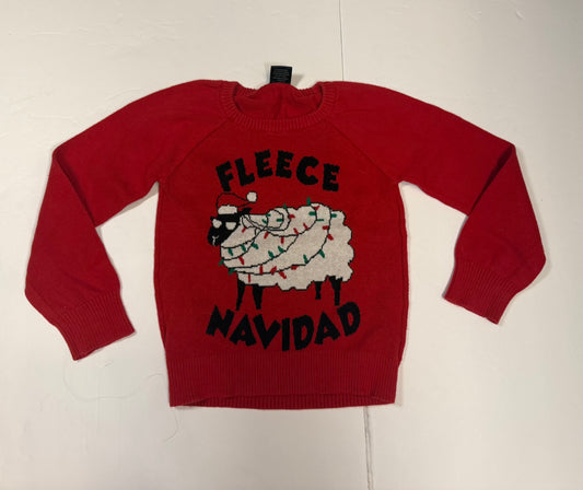 #141 Girls XS 4/5 LOL Vintage Fleece Navidad Holiday Sweater