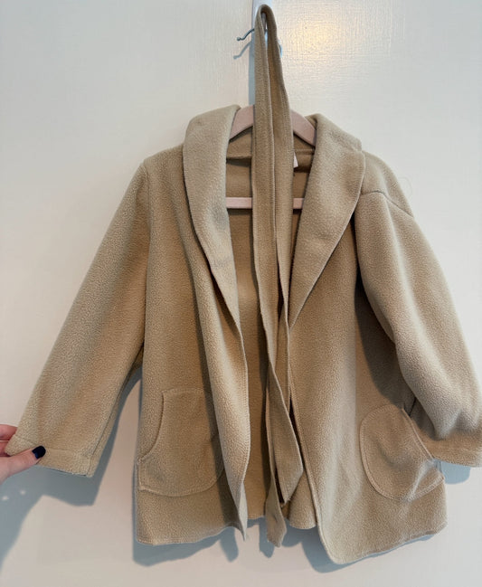 #146 - REDUCED Girls 3Y Tan Wrap "Jacket"