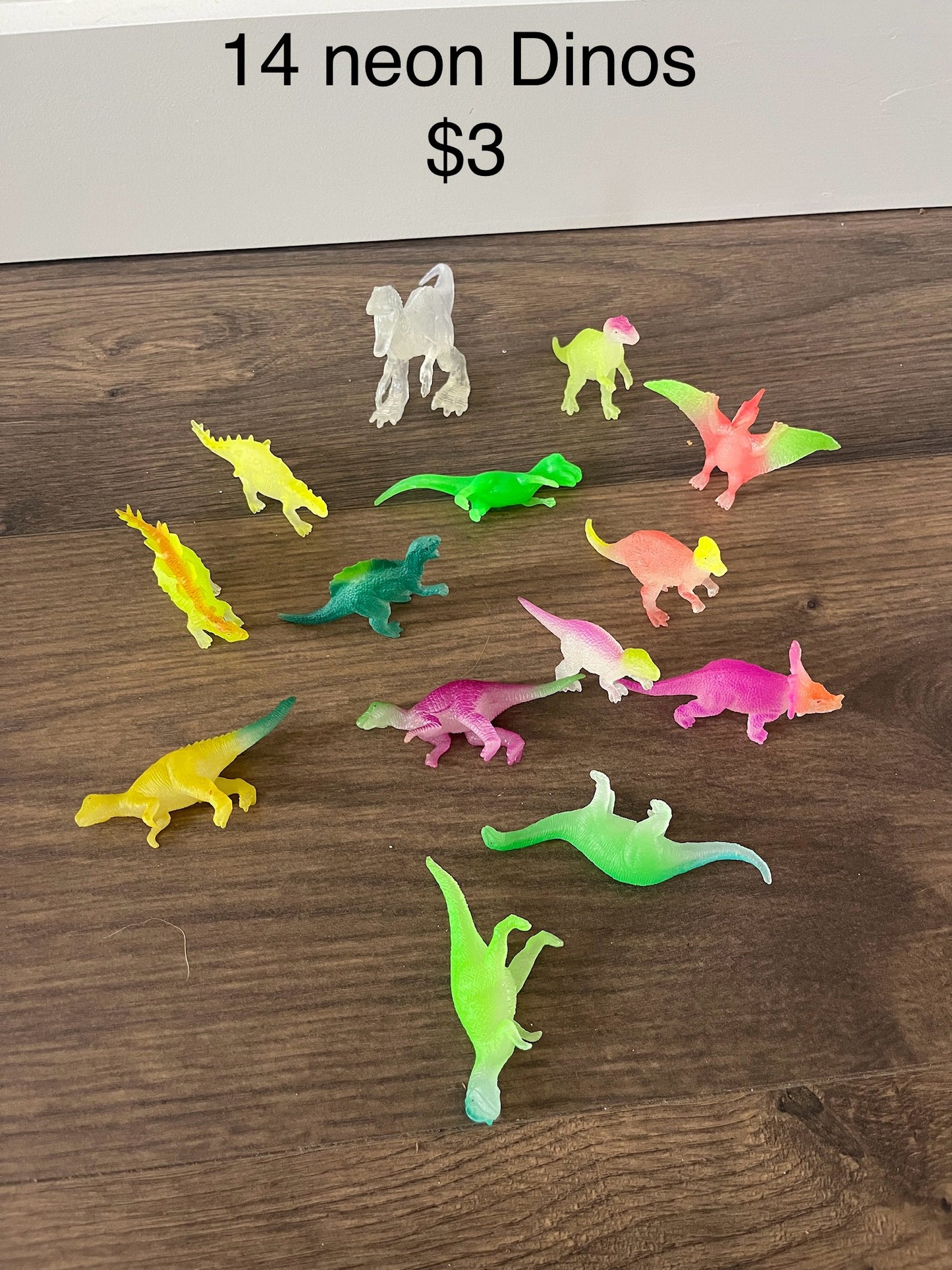 137 (14) neon dinosaurs