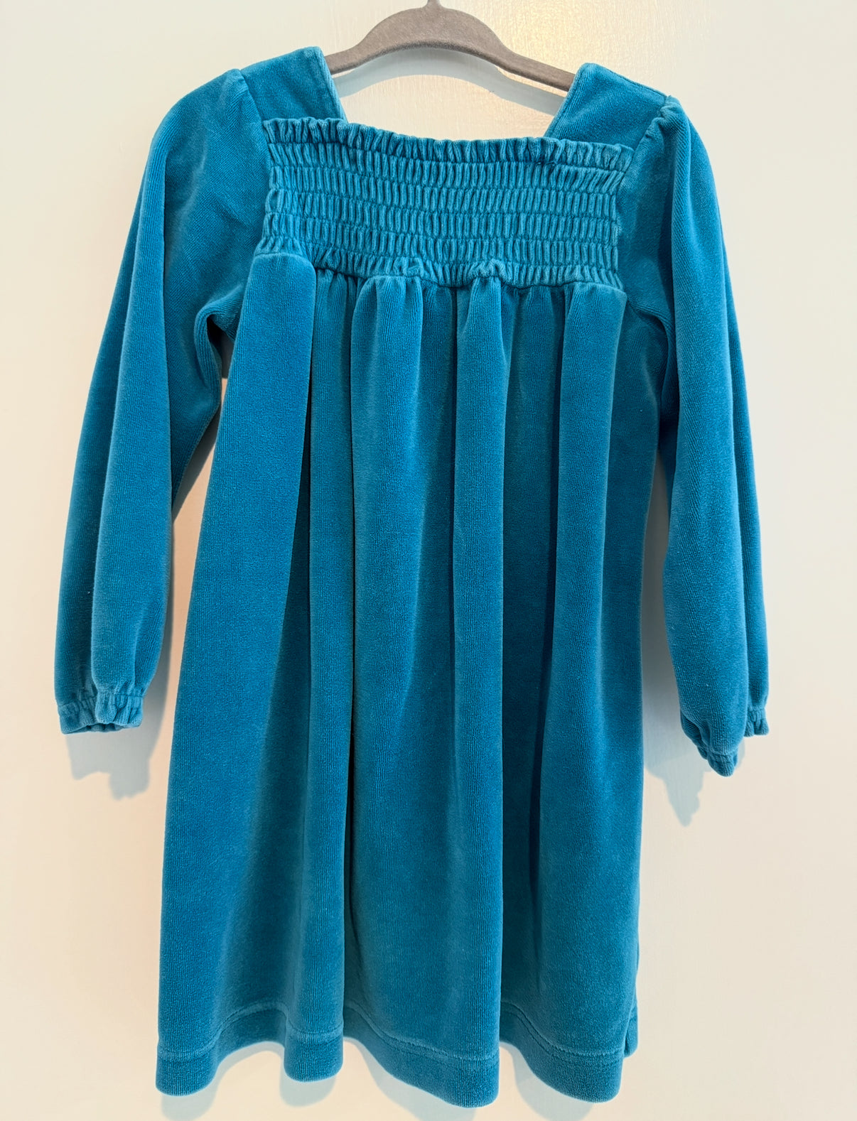 #146 - REDUCED Hanna Andersson 90/3T Teal Velvet Dress