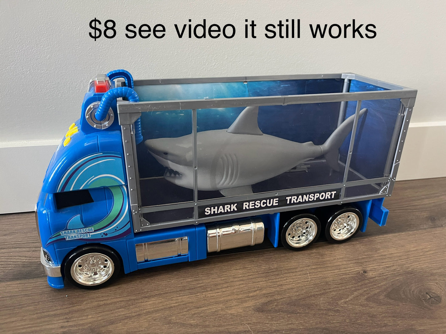 137 shark semi and boat