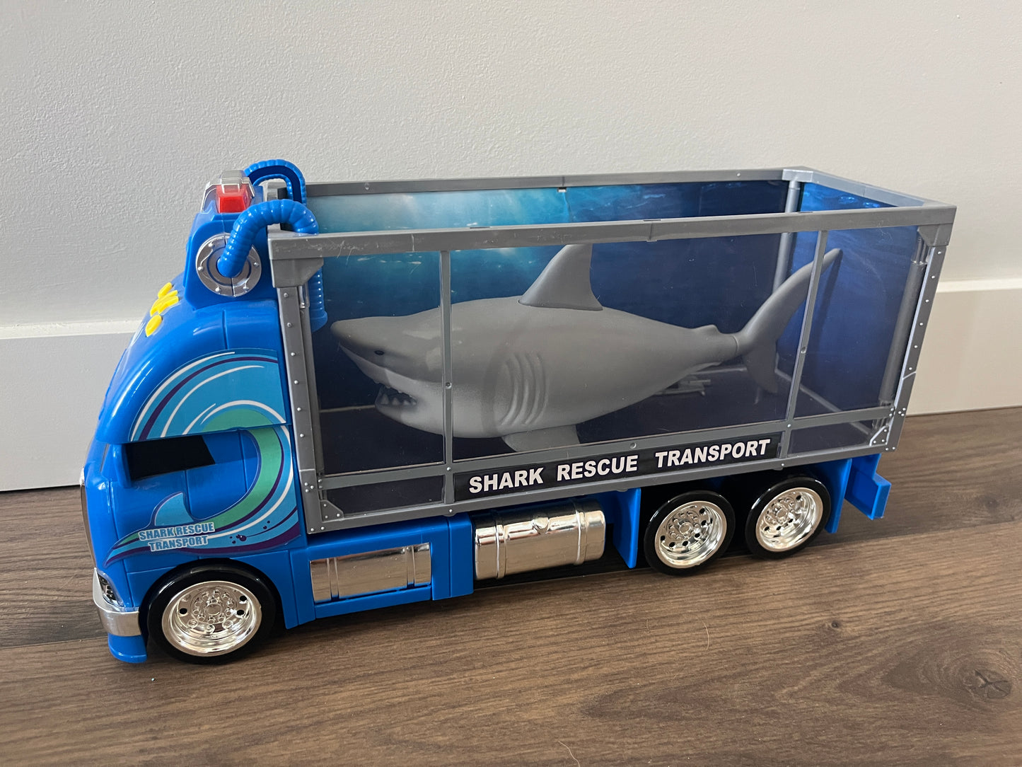 3b Semi truck hauling shark