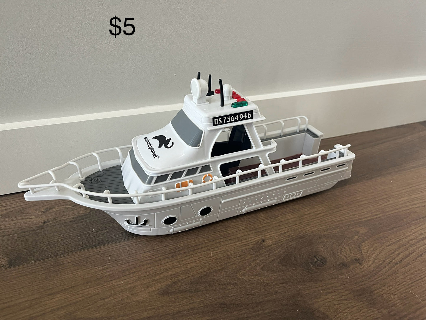 137 shark semi and boat