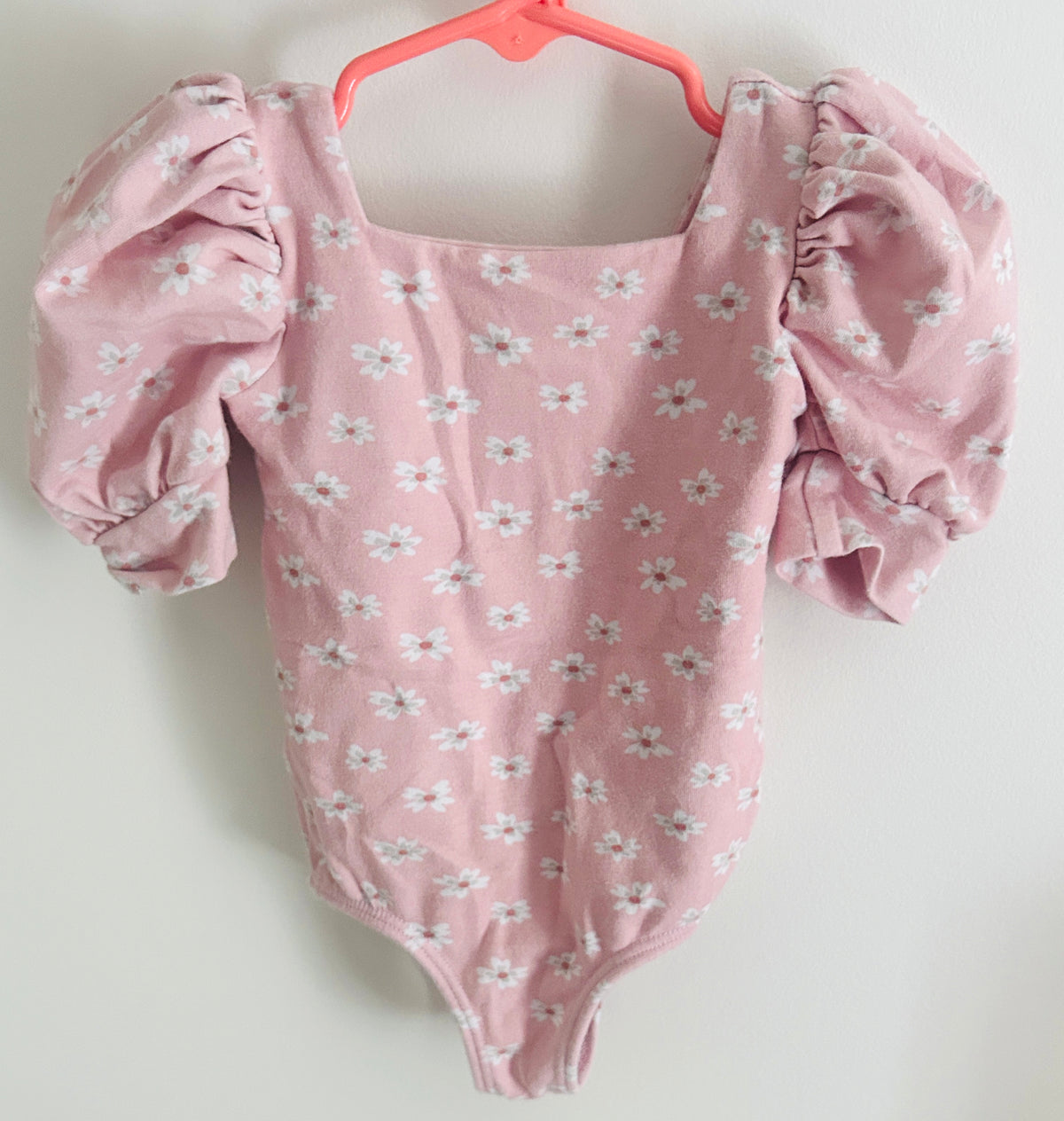 #15 Remie Girl 2Y Pink Floral Leotard