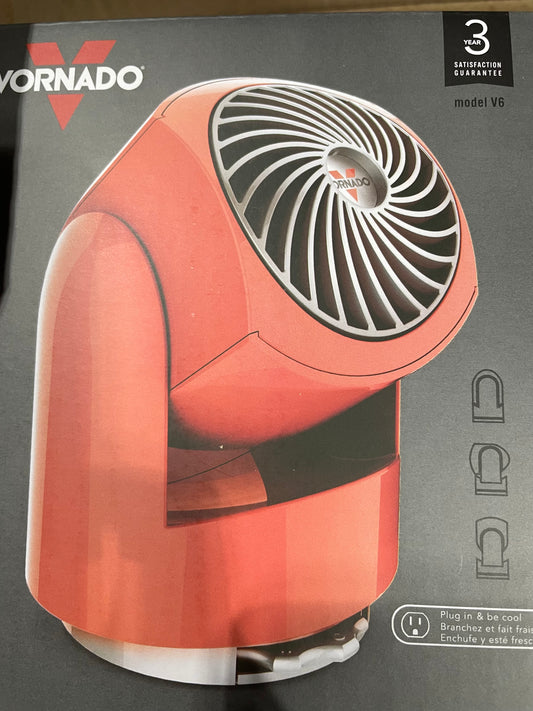 New Vornado flippi V6 personal fan (wire) orange color