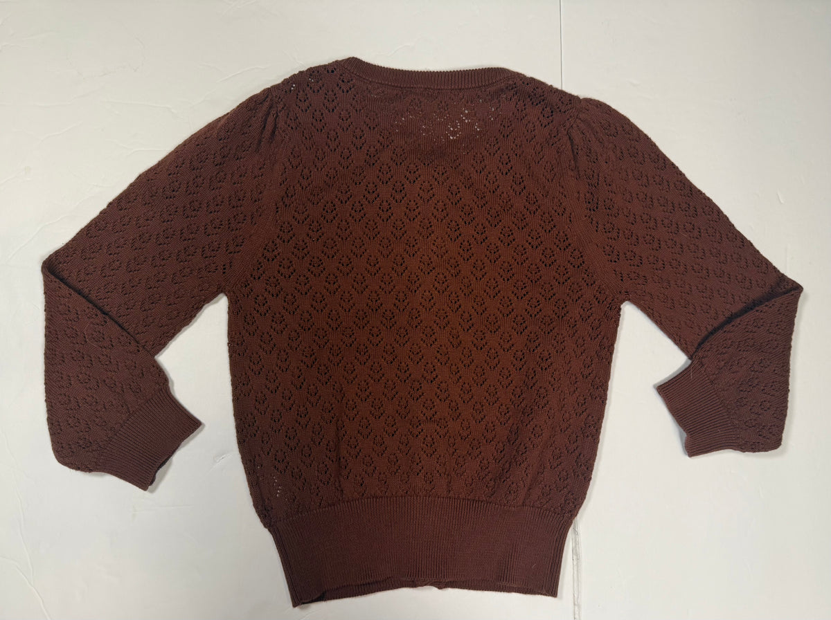 #141 Girls 5Y NWT Jamie Kay Brown Sweater