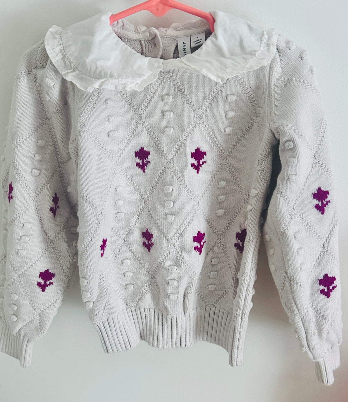 #15 Janie and Jack 4t Oatmeal Sweater