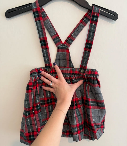 #146 - REDUCED 4T Plaid Jumper (Red, Grey, Black)