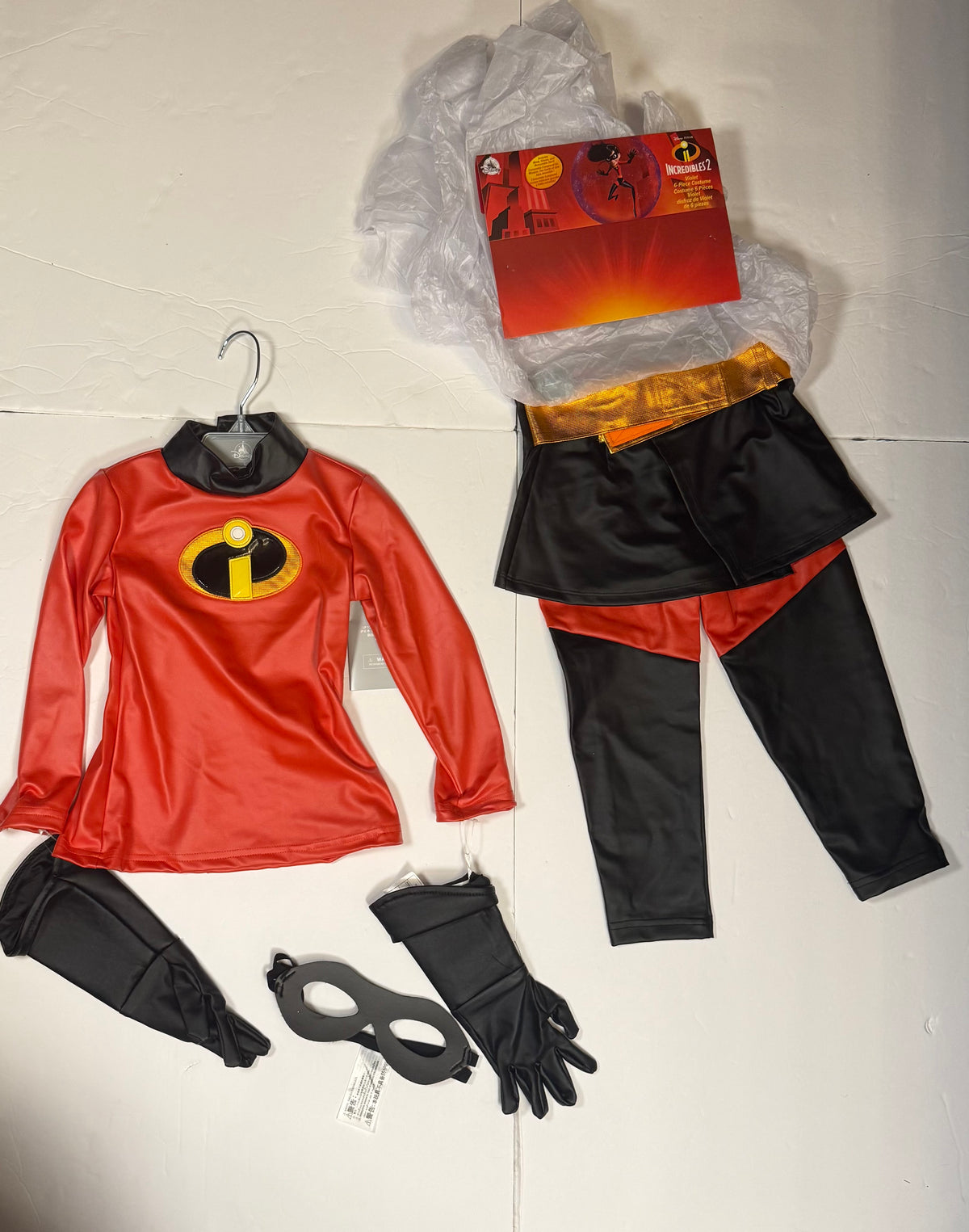 #141 Girls 3T Disney Incredibles 2 Violet Costume - Family Match Available