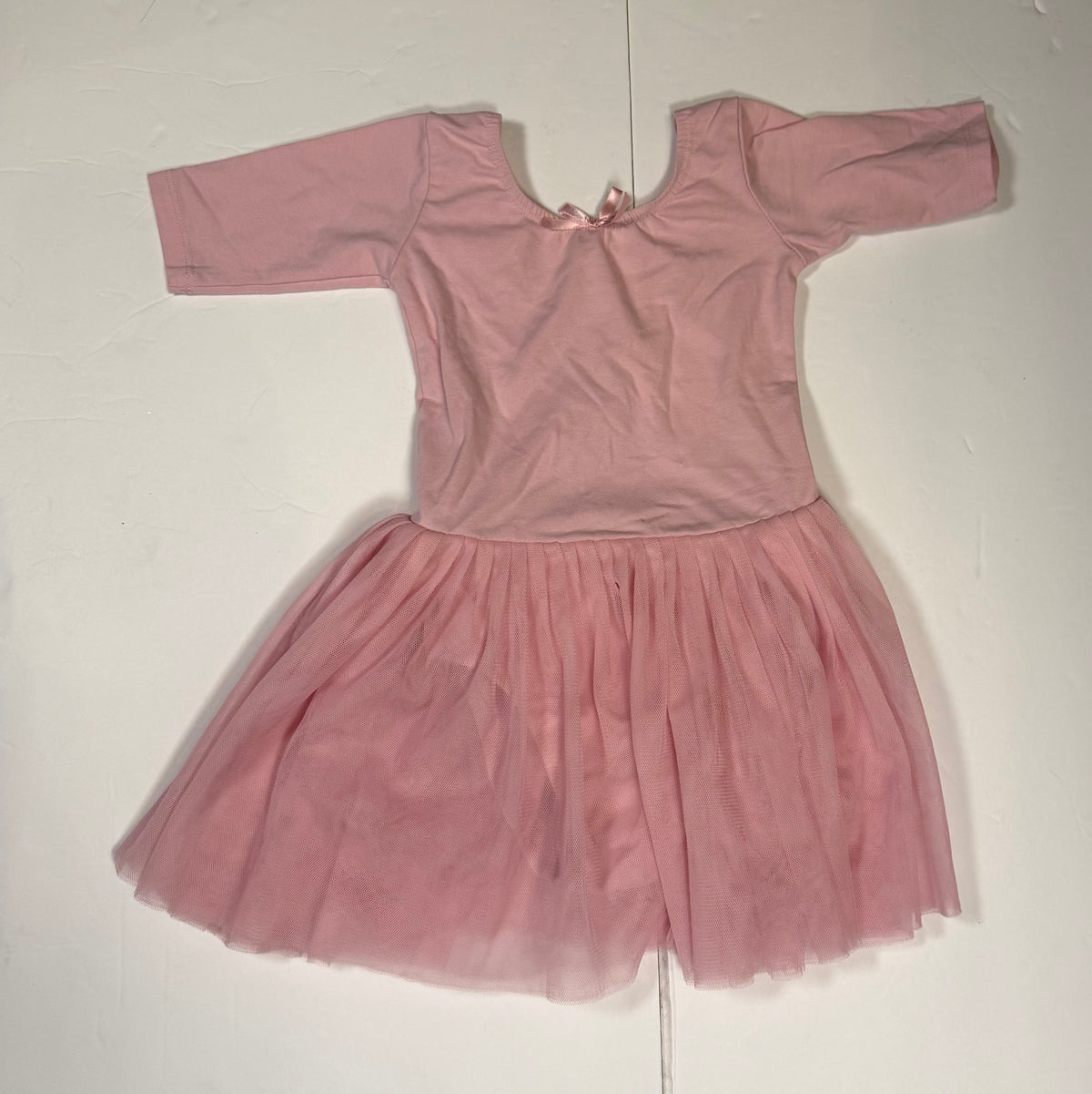#141 girls 5 pink tulle ballet/dance leotard