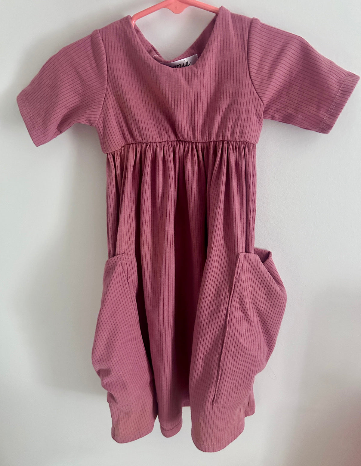 #15 Remie Girl 3t Ribbed Dress (sister match in 7Y)